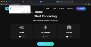 Screen Recording with Microphone - Step 3